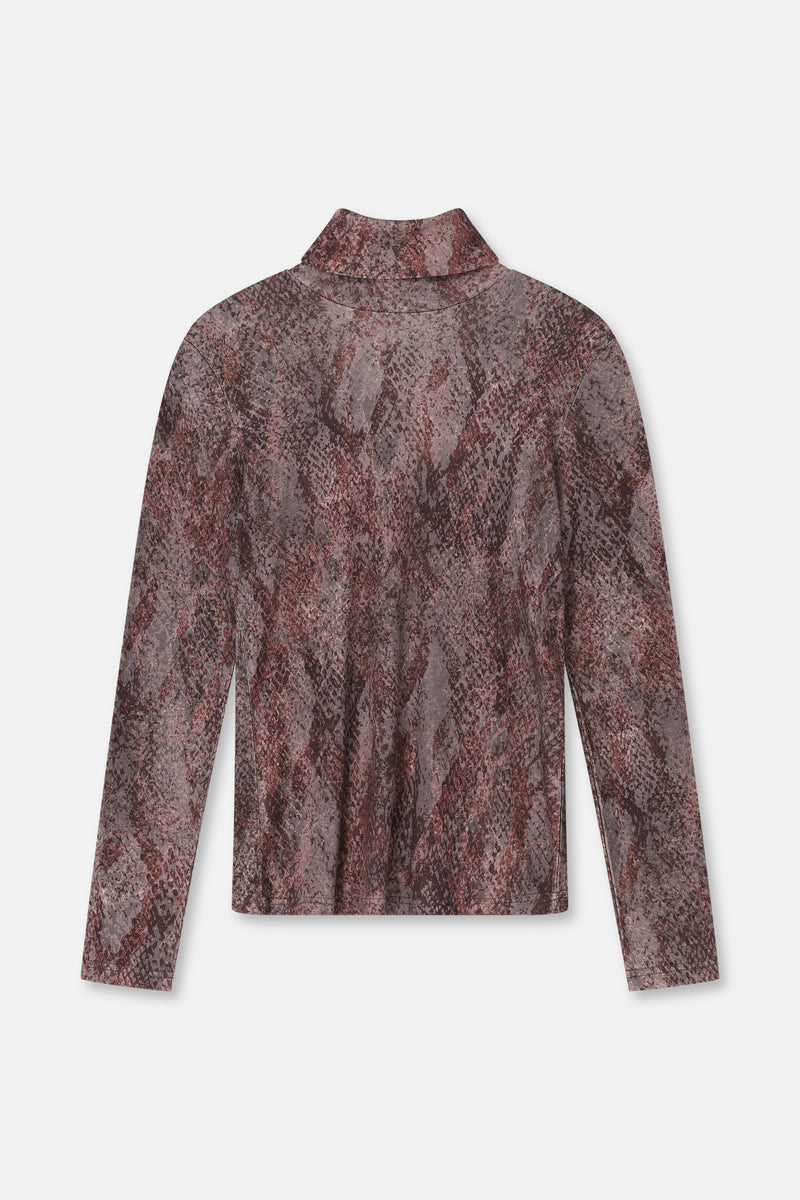 SEPUL Print polo neck top