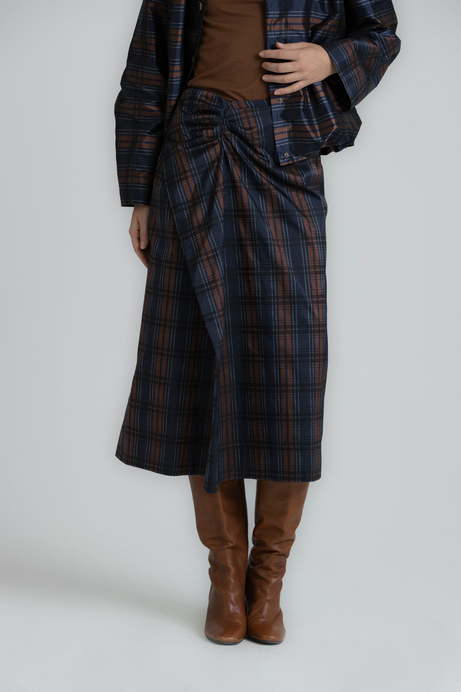 TALY knierok tartan navy