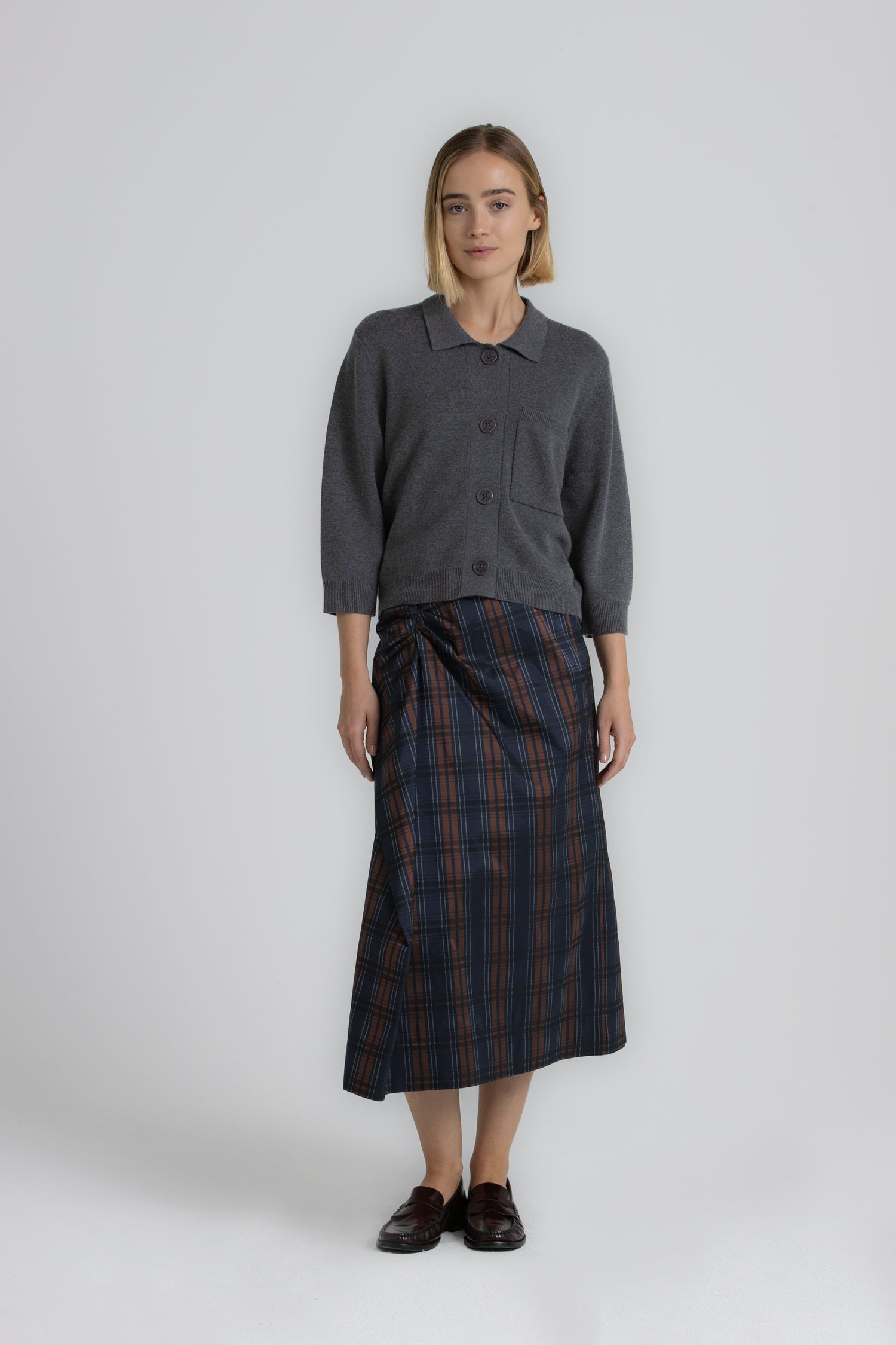 TALY knierok tartan navy