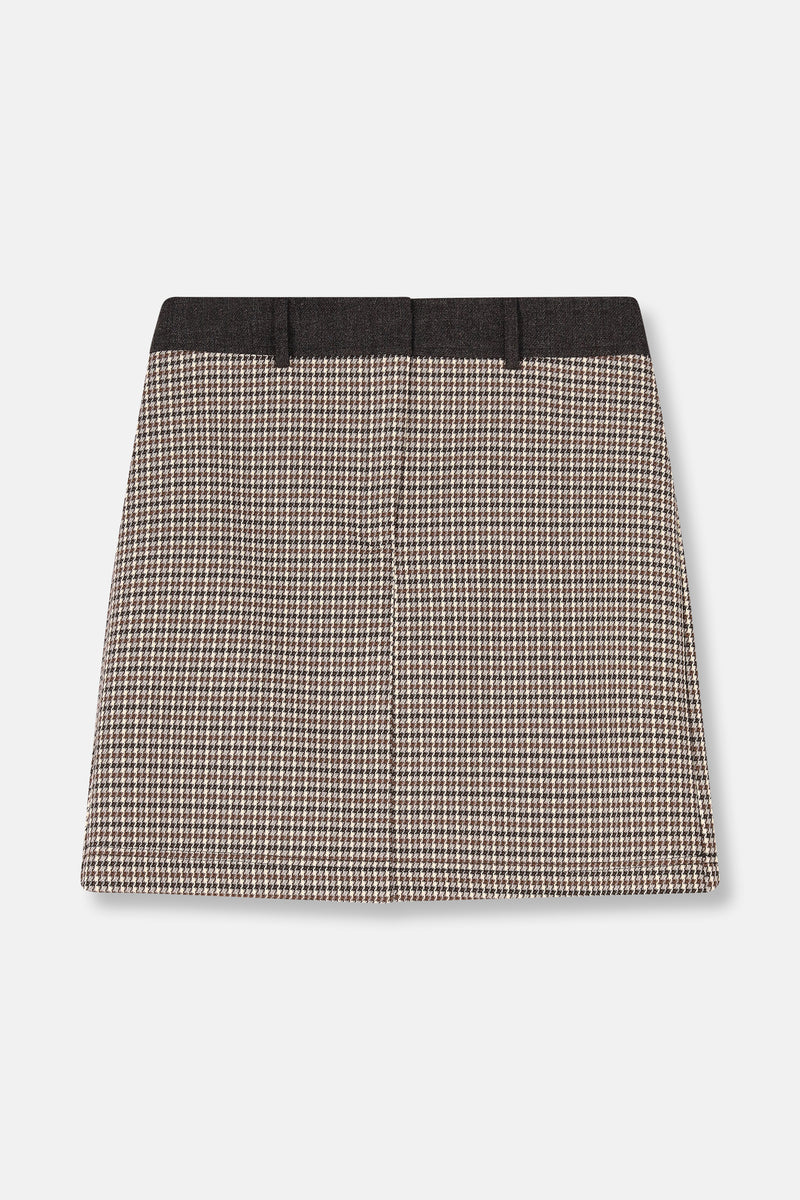 TAXI Jupe mini pied-de-poule