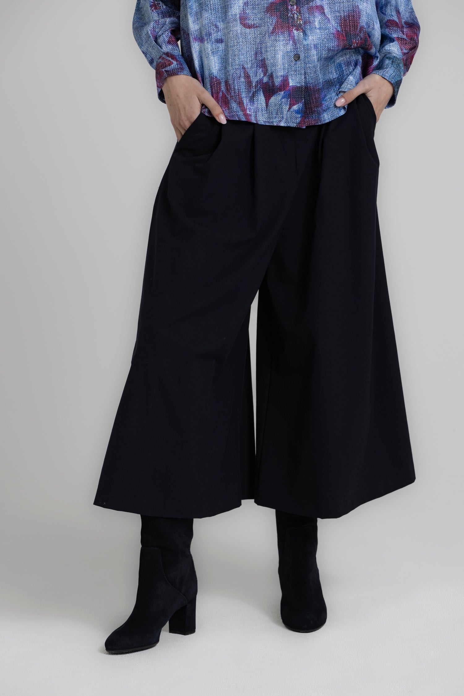 TENDO blauwe jupe-culotte