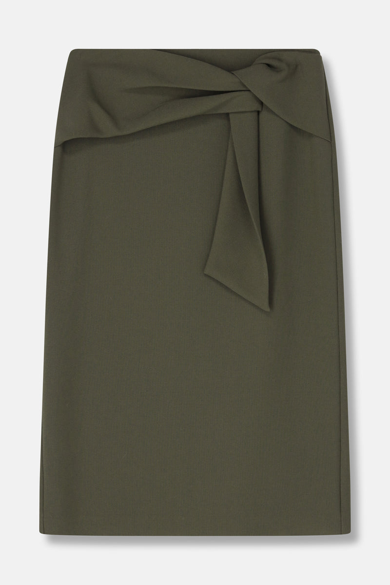 TIMBILI Khaki skirt with belt