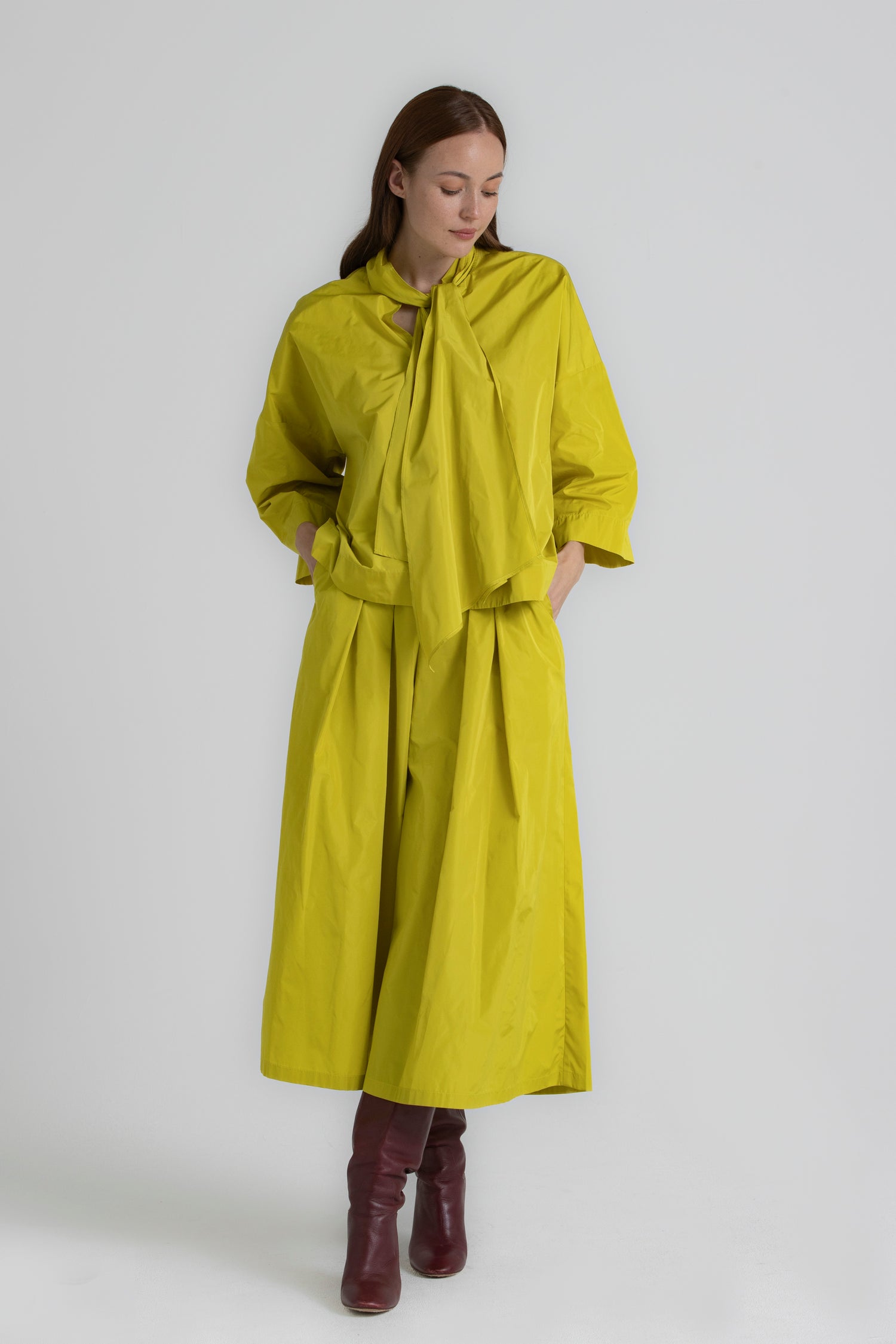 TIMO gele jupe-culotte