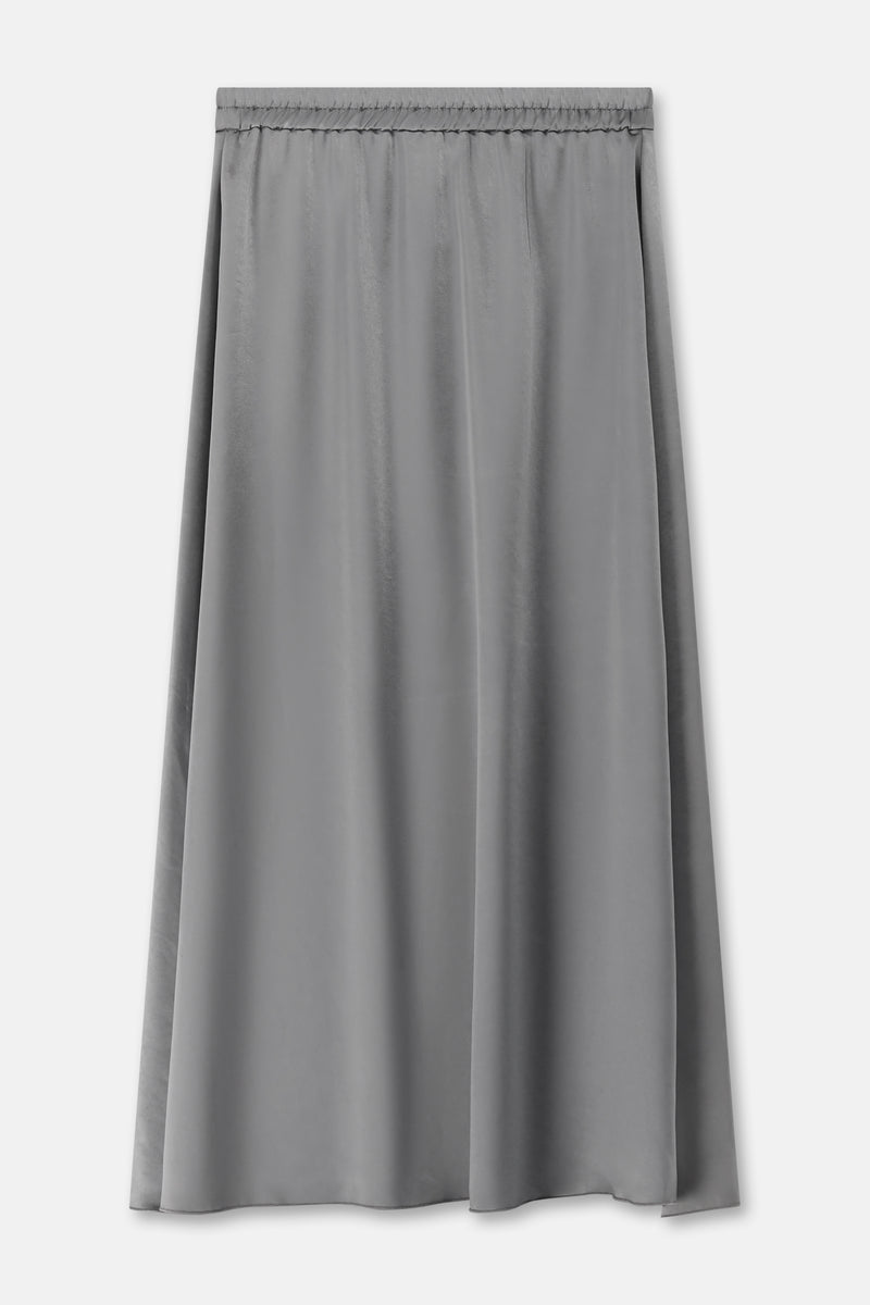 TIPY Light grey satin skirt