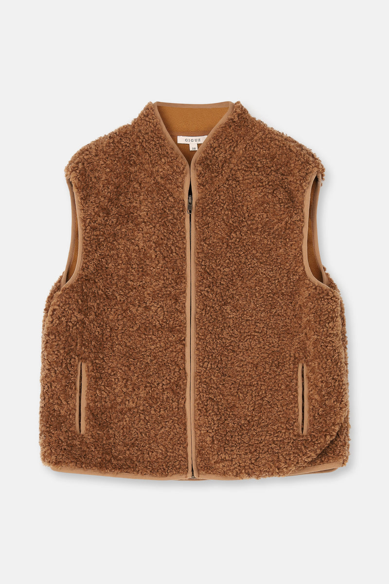 WATCHY Bodywarmer polaire marron