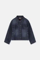 WEEZE Boxy dark denim jacket