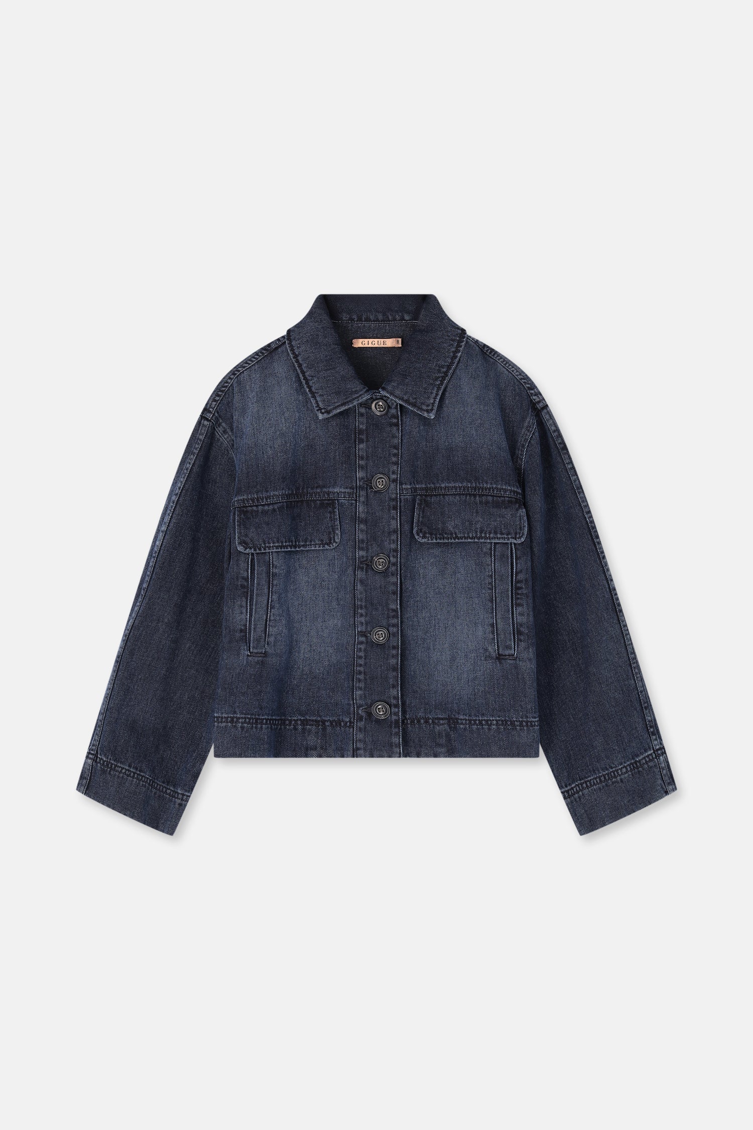 WEEZE Boxy dark denim jacket