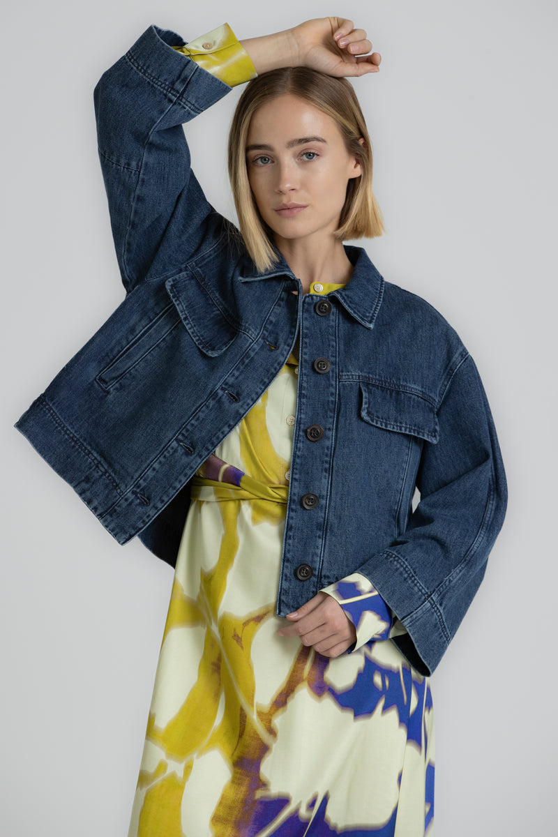 WEEZE boxy  navy jeans jasje