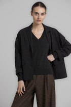 WILLEM Oversized dark grey blazer