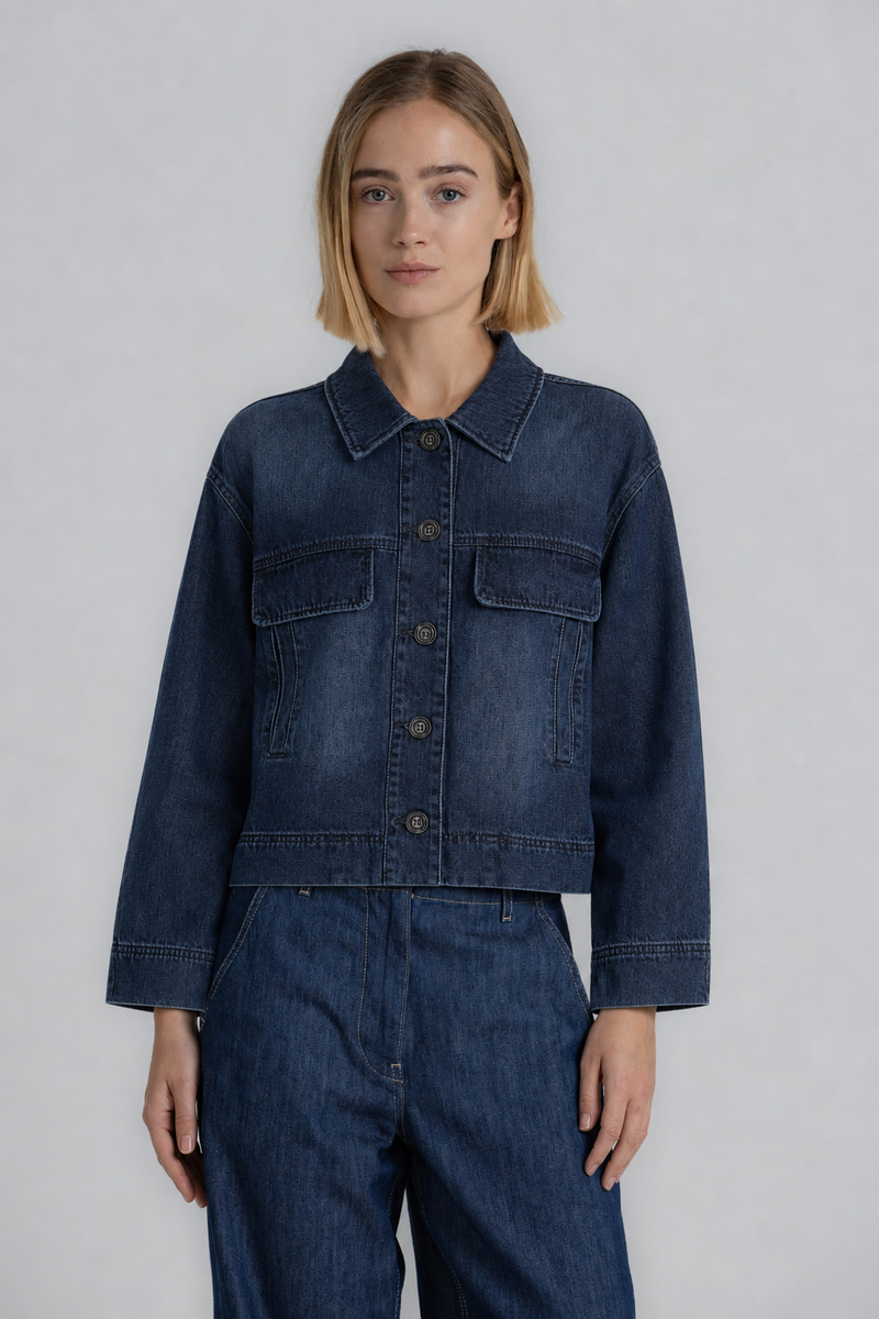 WEEZE boxy denim jasje