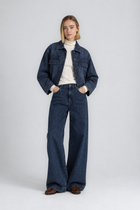 WEEZE Boxy dark denim jacket