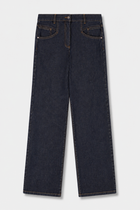 ROEZI Straight-leg black jeans