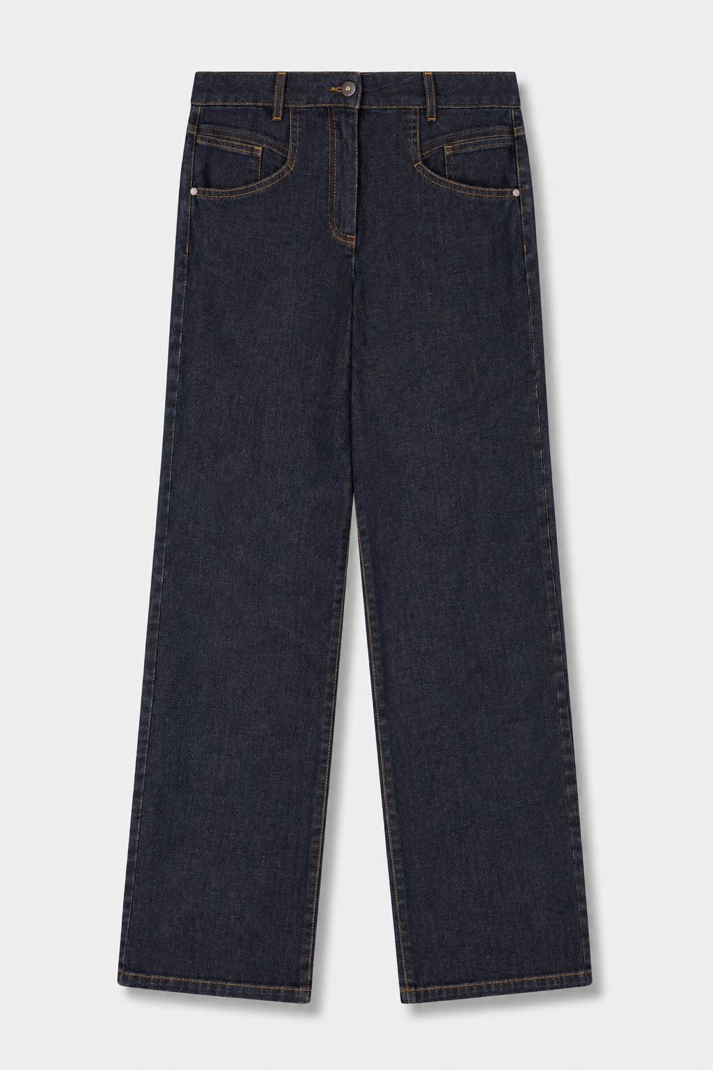 ROEZI Straight-leg black jeans
