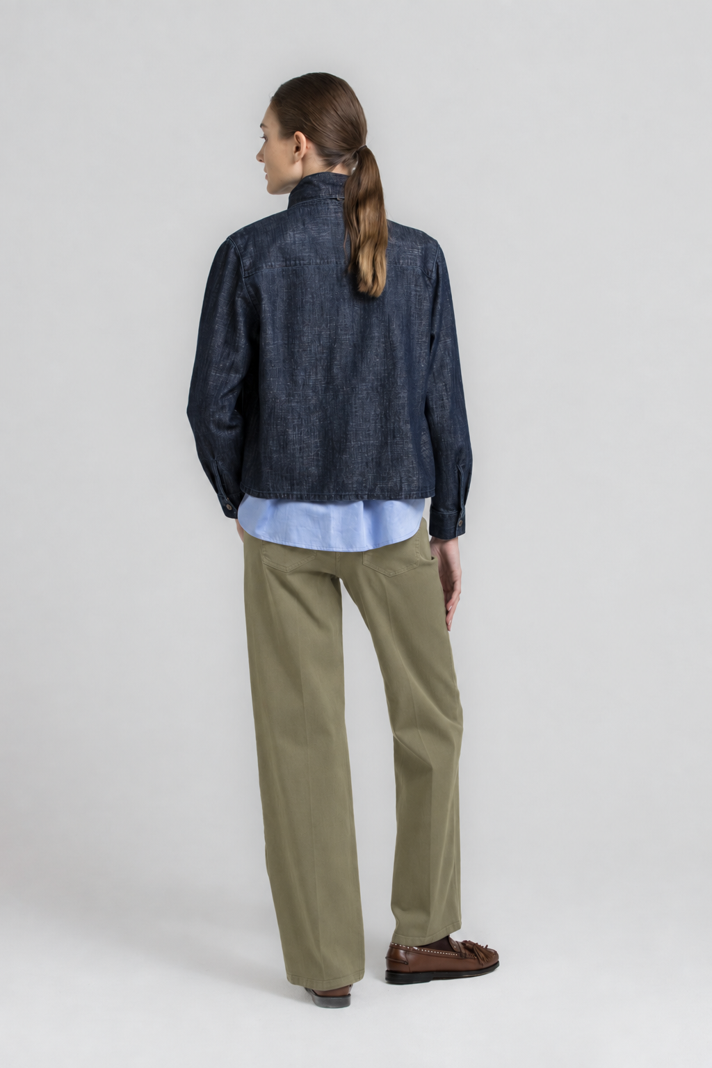 ROEZI Straight-leg khaki jeans