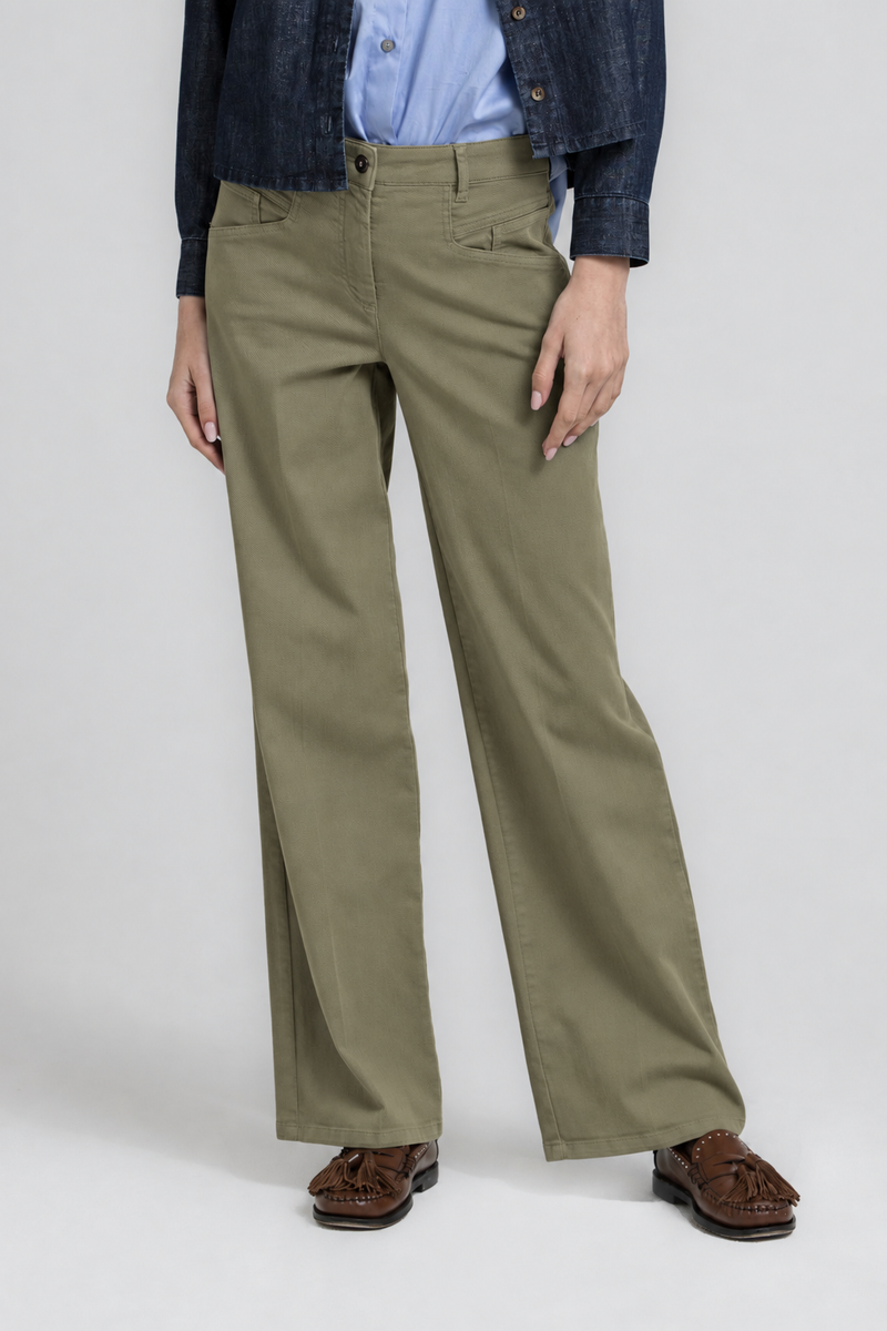 ROEZI Straight-leg khaki jeans