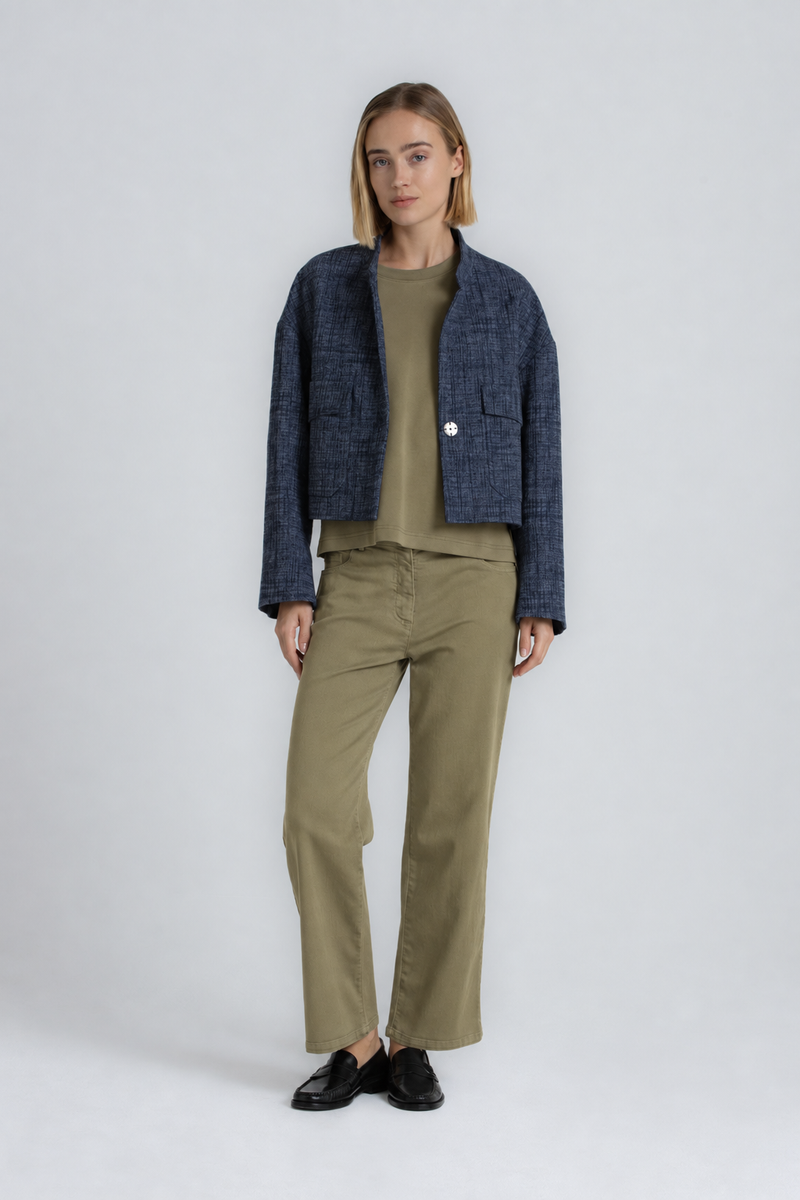 ROLLING Straight-leg khaki denim